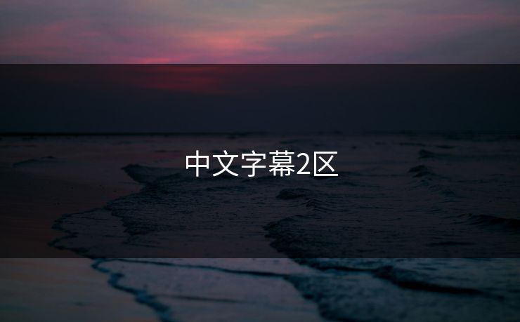 中文字幕2区