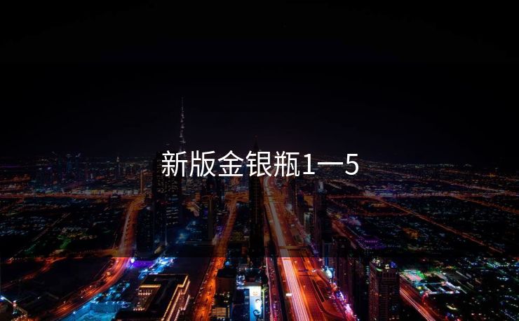 新版金银瓶1一5 新版金银瓶1一5